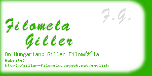 filomela giller business card
